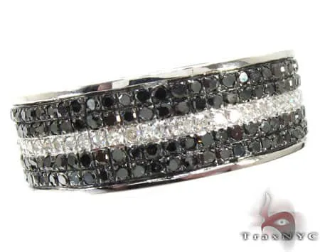 RINA - For Him FACTORY 5 Row White Strip Ring 19051 in White Gold / 4 – Ring