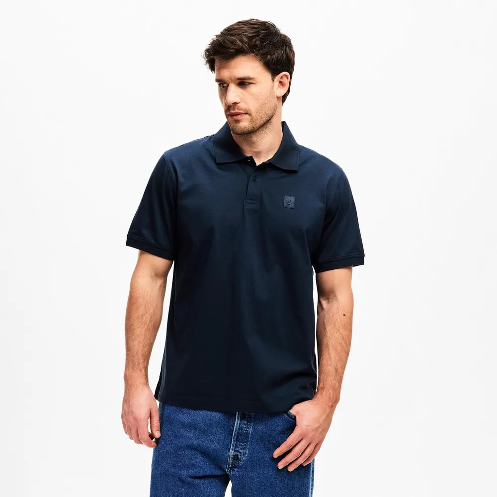Belstaff Men's Steel Short Sleeve Polo Shirt detail 3