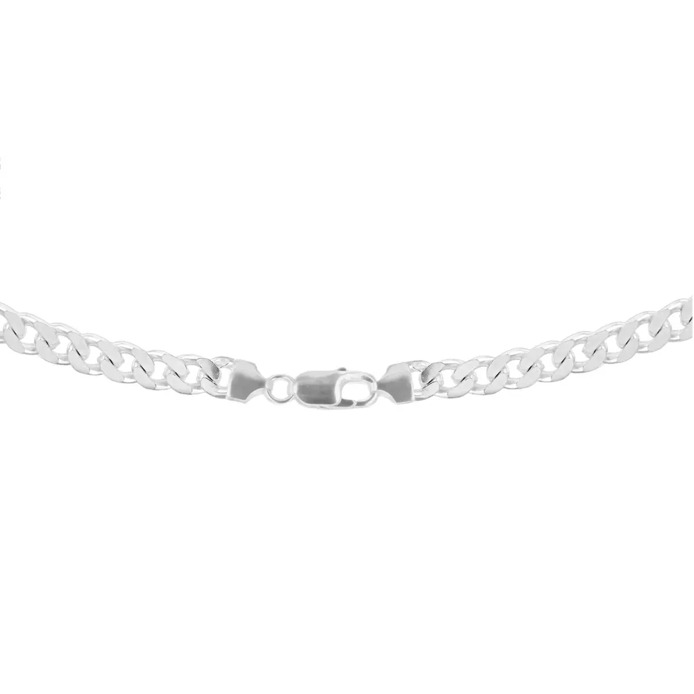 For Him Sterling Silver Mens 20 Inch 300 Square Curb Chain detail 3