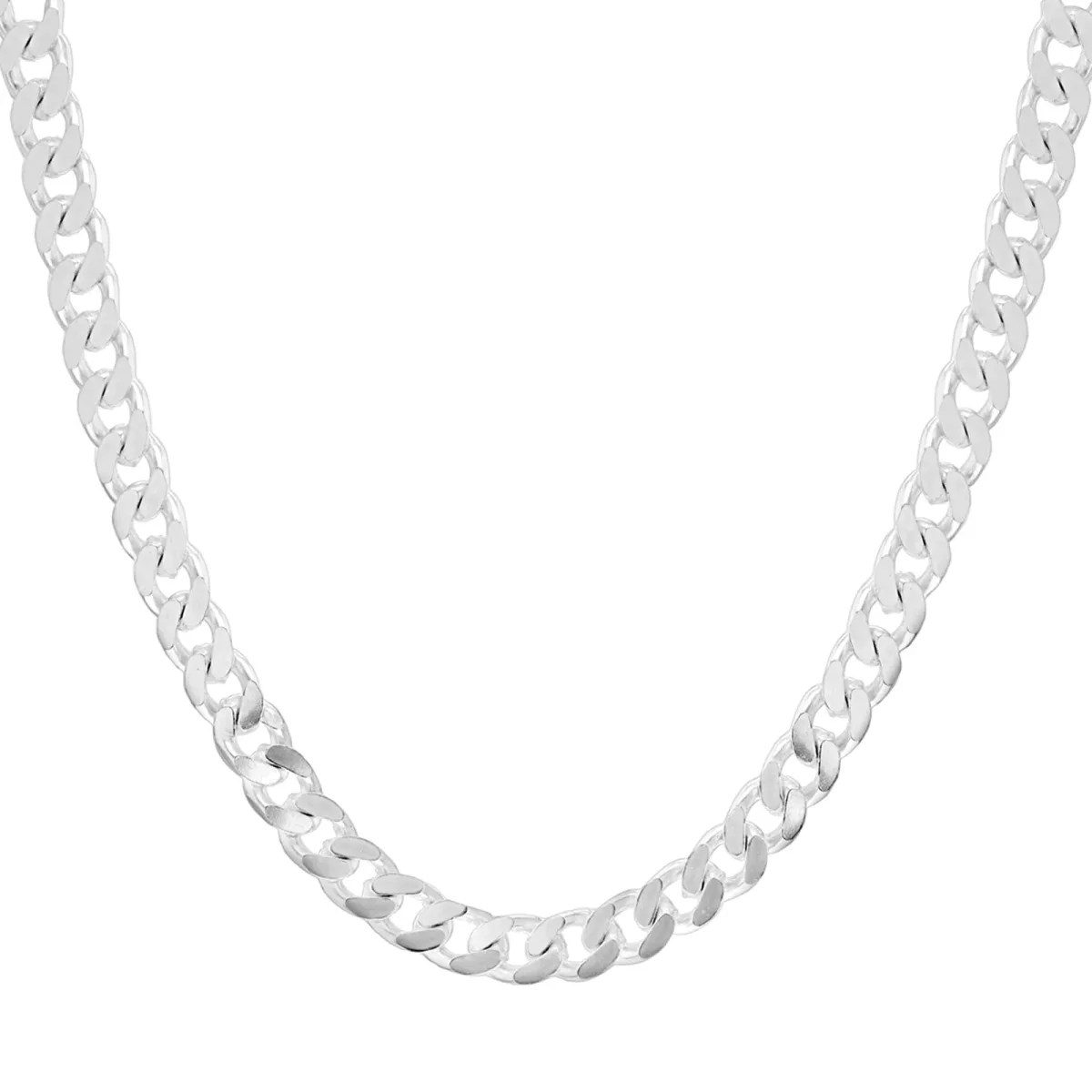 For Him Sterling Silver Mens 20 Inch 300 Square Curb Chain