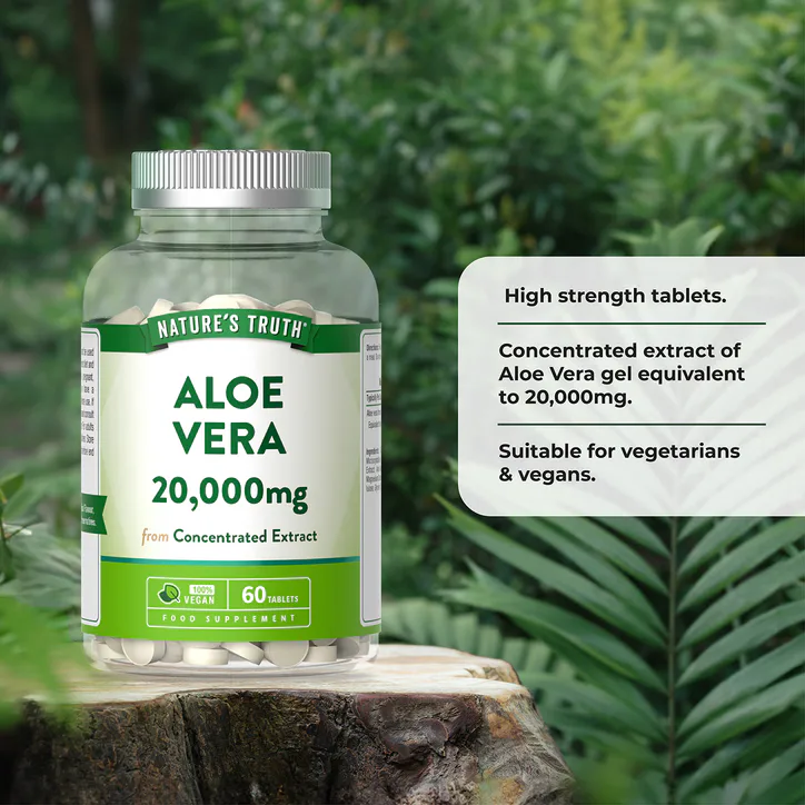 Nature's Truth Aloe Vera 20,000mg 60 Tablets detail 2