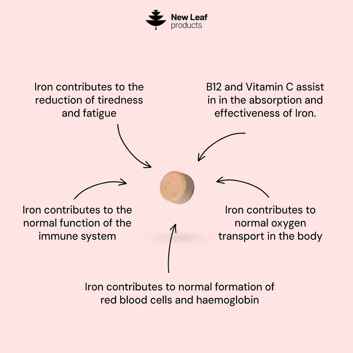 New Leaf Products Iron Complex Tablets 180 tablets detail 2