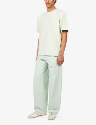 AGOLDE Asha Mock-Neck Cotton-Jersey T-Shirt detail 2