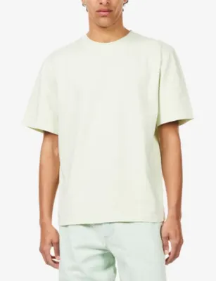 AGOLDE Asha Mock-Neck Cotton-Jersey T-Shirt detail 3