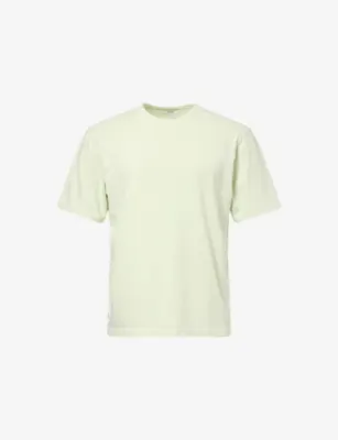AGOLDE Asha Mock-Neck Cotton-Jersey T-Shirt