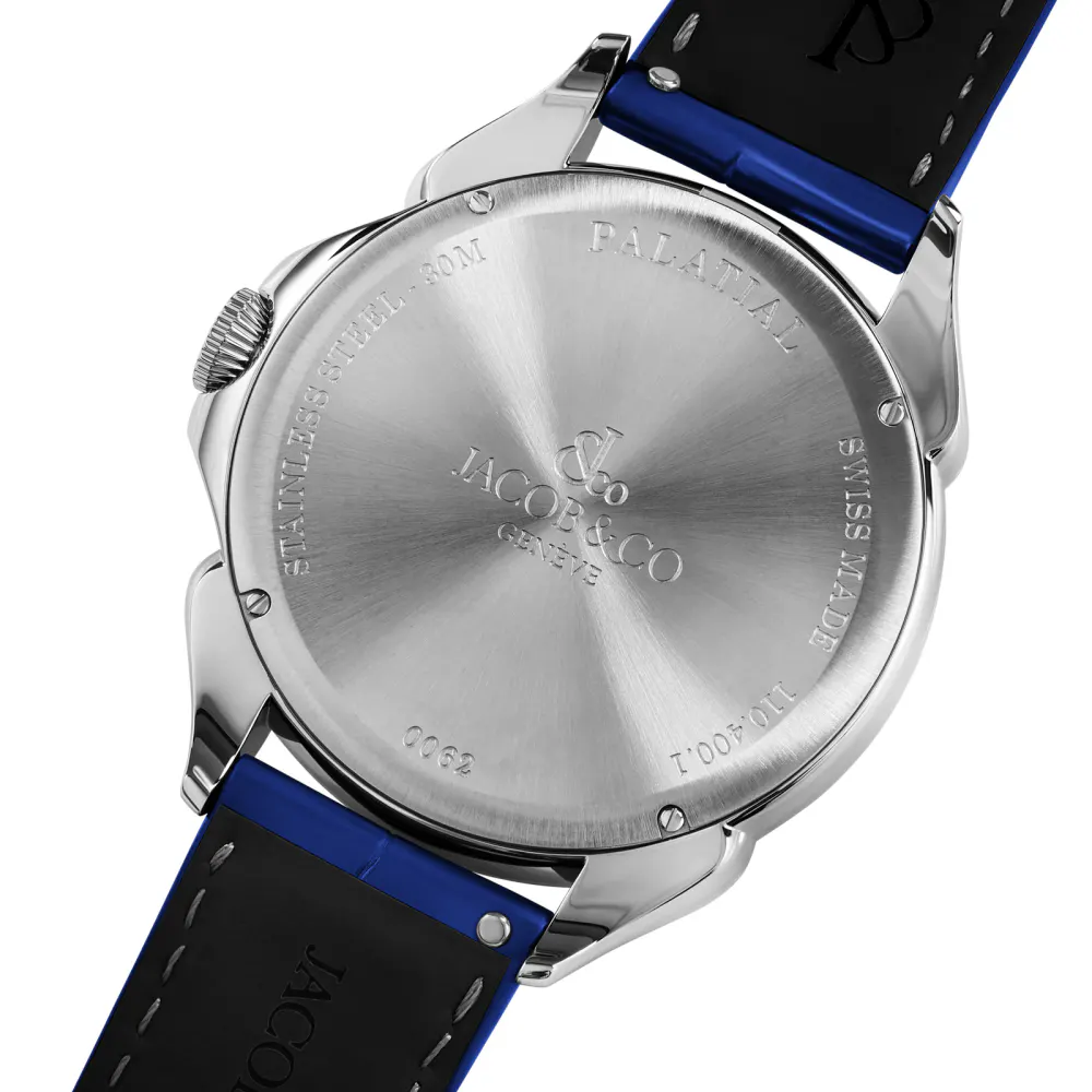 Jacob & Co Palatial Classic Stainless Steel in Blue, additional product view 3