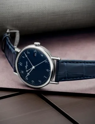 BREGUET Classique 18ct White-Gold And Leather Automatic Watch 38mm in WHITE GOLD, additional product view 2