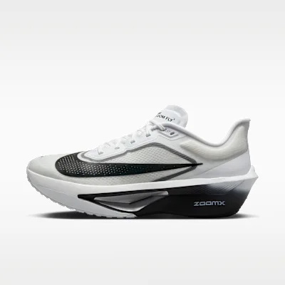 Nike Zoom Fly 6 Men's Road-Racing Shoes - White/Smoke Grey/Metallic Silver/Black