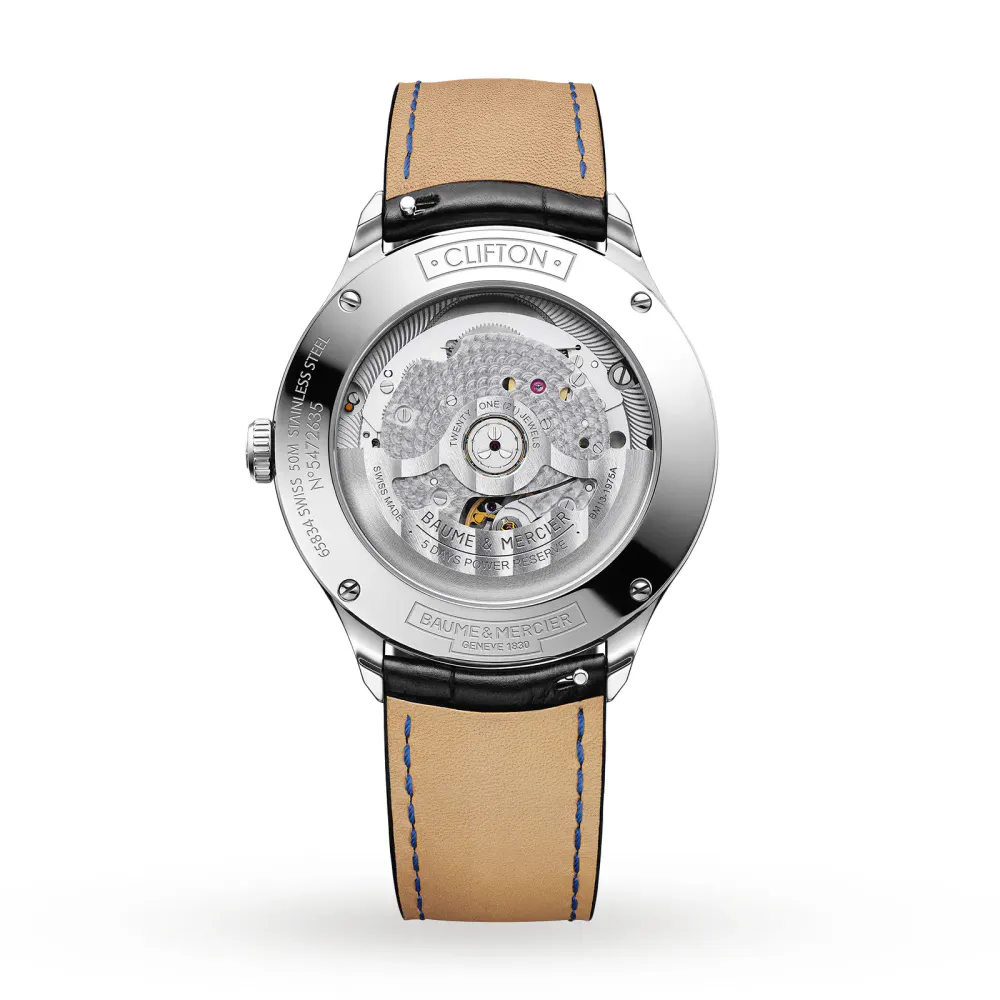 Baume & Mercier Clifton Baumatic 40mm Mens Watch in Blue, additional product view 2