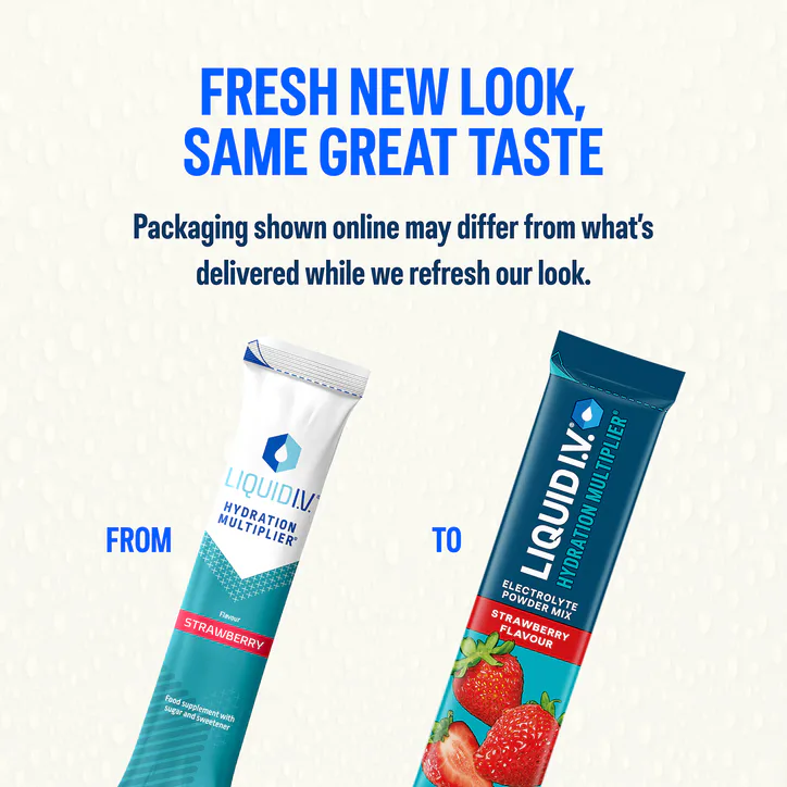 LIQUID I.V Liquid I.V. Hydration Electrolyte Powder Mix Strawberry Flavour 3 Sachets detail 2