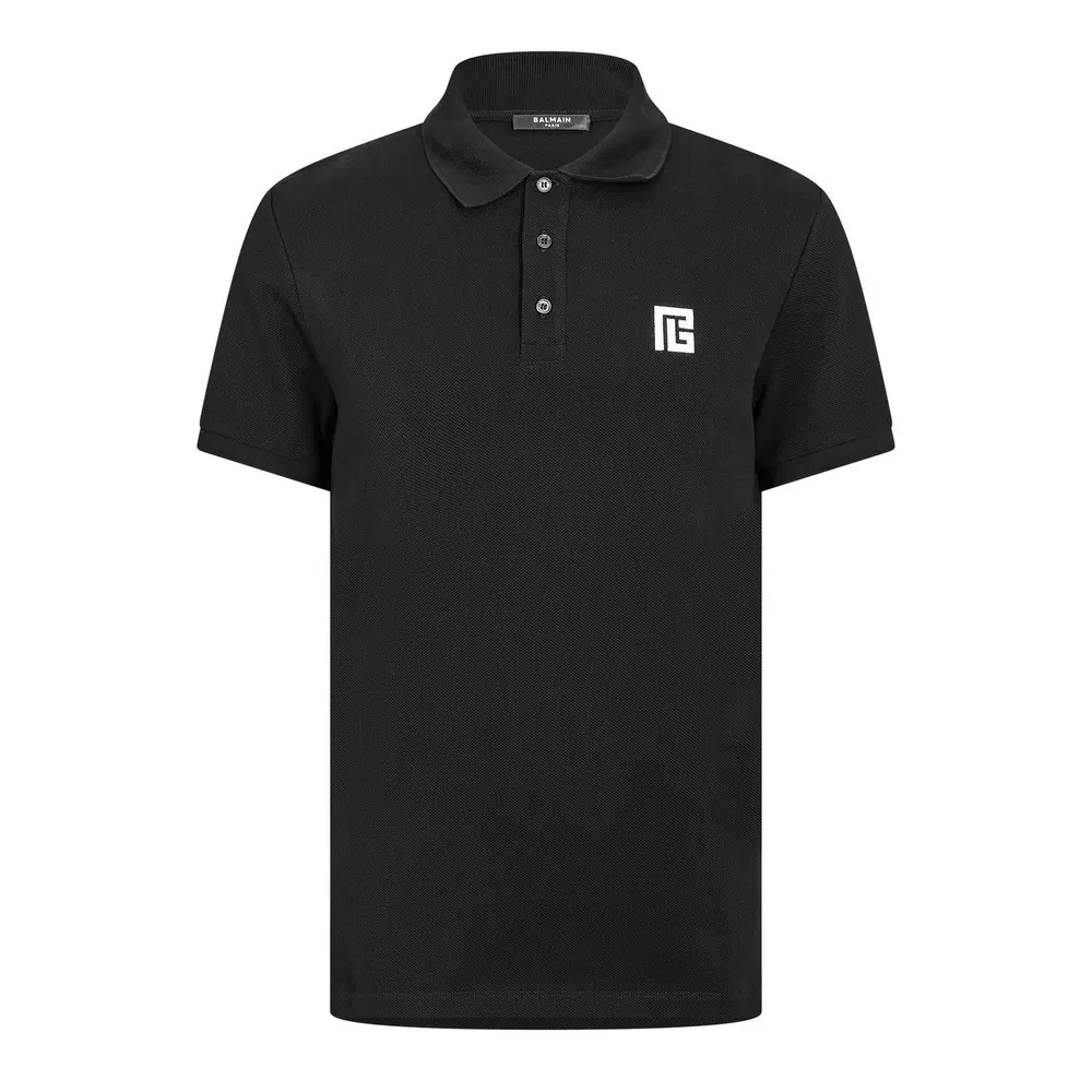 Balmain Men's Short Sleeve Polo Shirt