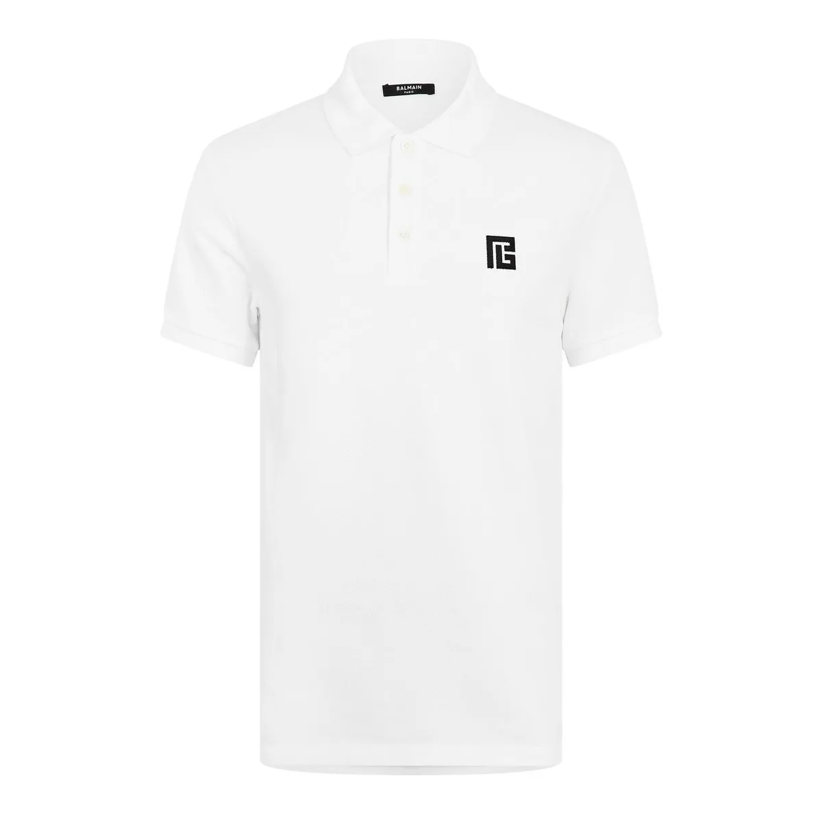 Balmain Men's Short Sleeve Polo Shirt