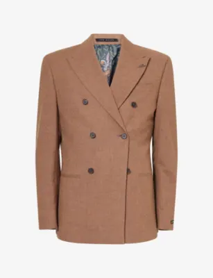 TED BAKER X THE GENTLEMAN Ted Baker x The Gentlemen Puppytooth Wool-Blend Blazer
