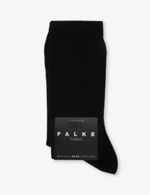 FALKE Tiago Ribbed Cotton-Blend Crew Socks - 9-9.5