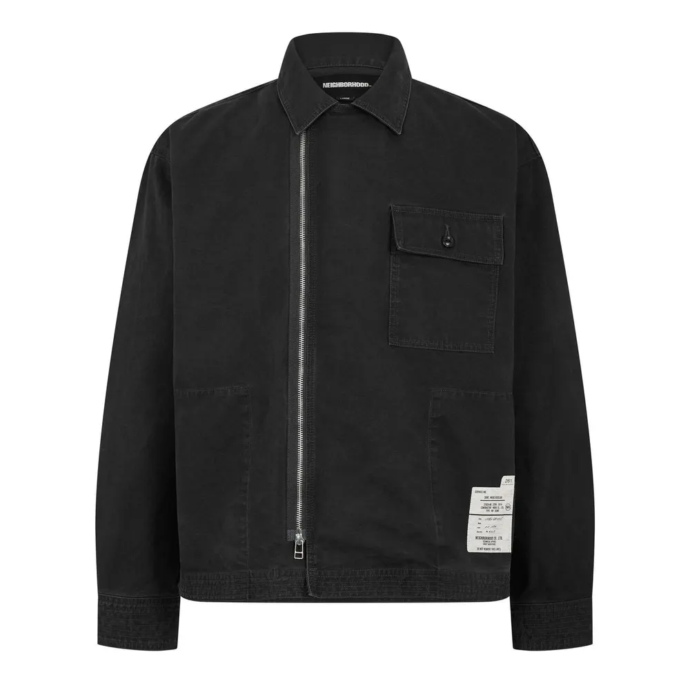 Neighborhood Men's Long Sleeve Plain Shirt in Black – Clothing