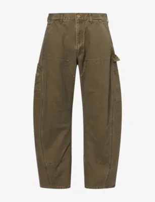 KHOKI 3D Cutting Painter Cotton Jeans in KHAKI – Mens | Trousers & shorts | Casual