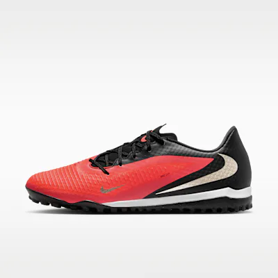 Nike Phantom 6 Low Academy Turf Football Shoes - Bright Crimson/Black/Blur