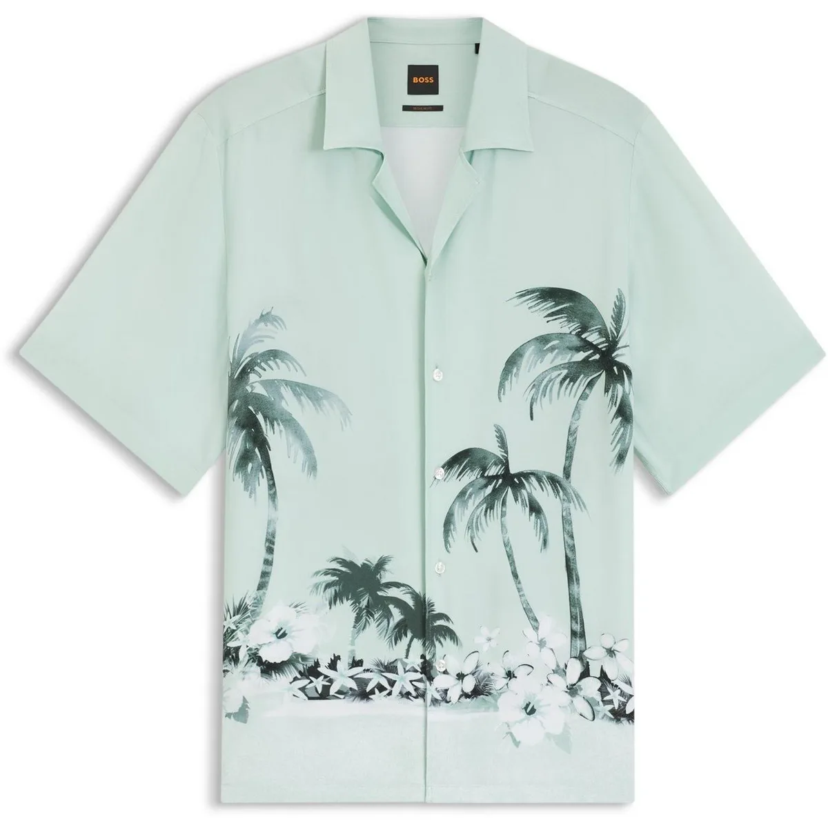 Boss Men's Patterned Short Sleeve Shirt