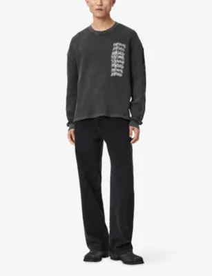ALLSAINTS Incendo Crewneck Graphic-Print Cotton T-Shirt detail 2