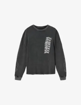 ALLSAINTS Incendo Crewneck Graphic-Print Cotton T-Shirt