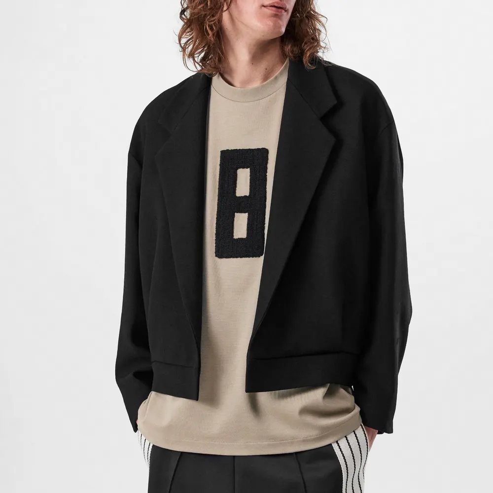 Fear Of God Men's Notch Lapel Long Sleeve Blazer in Black – Clothing