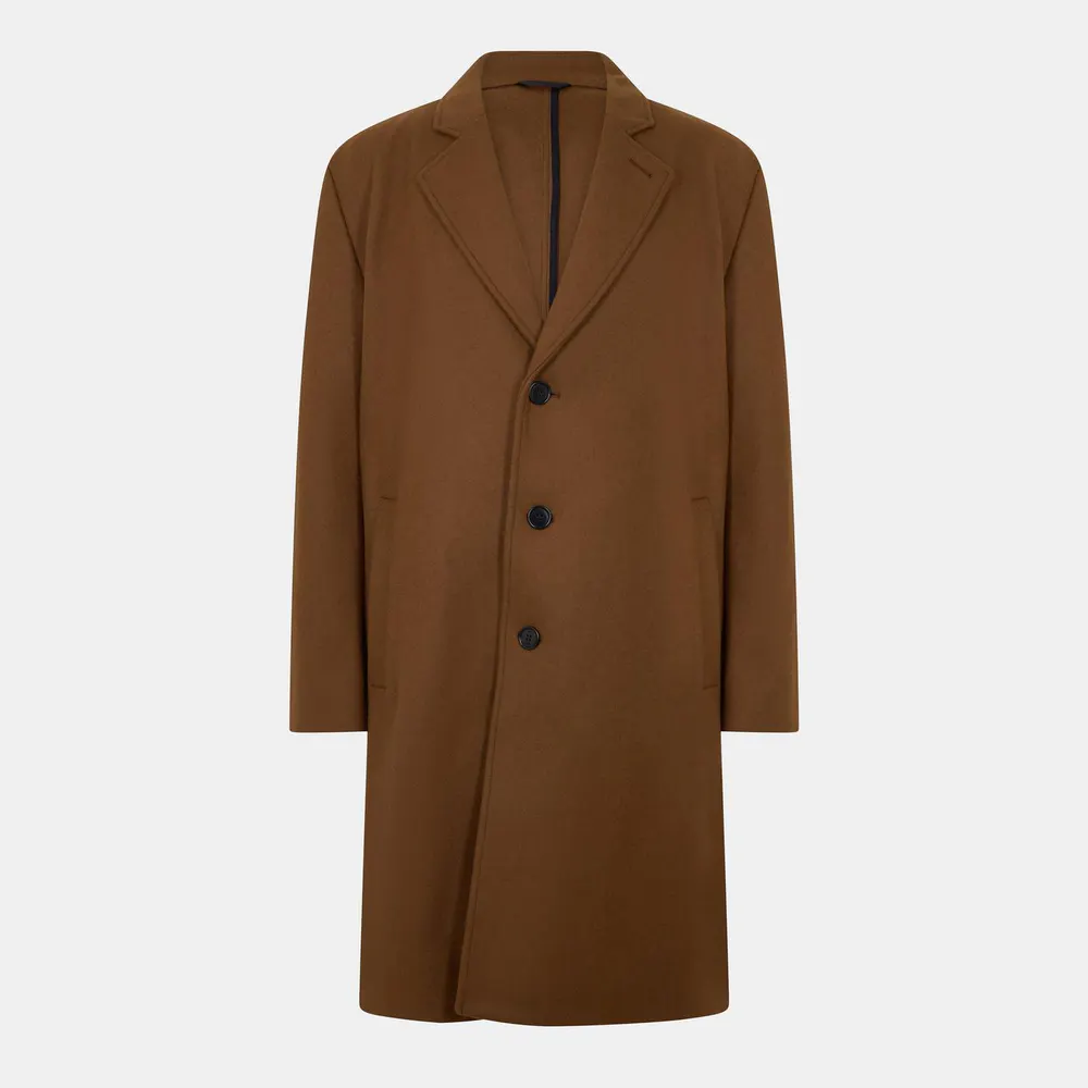 Hugo Men's Malox2341 Overcoat in Rust/Copper – Clothing