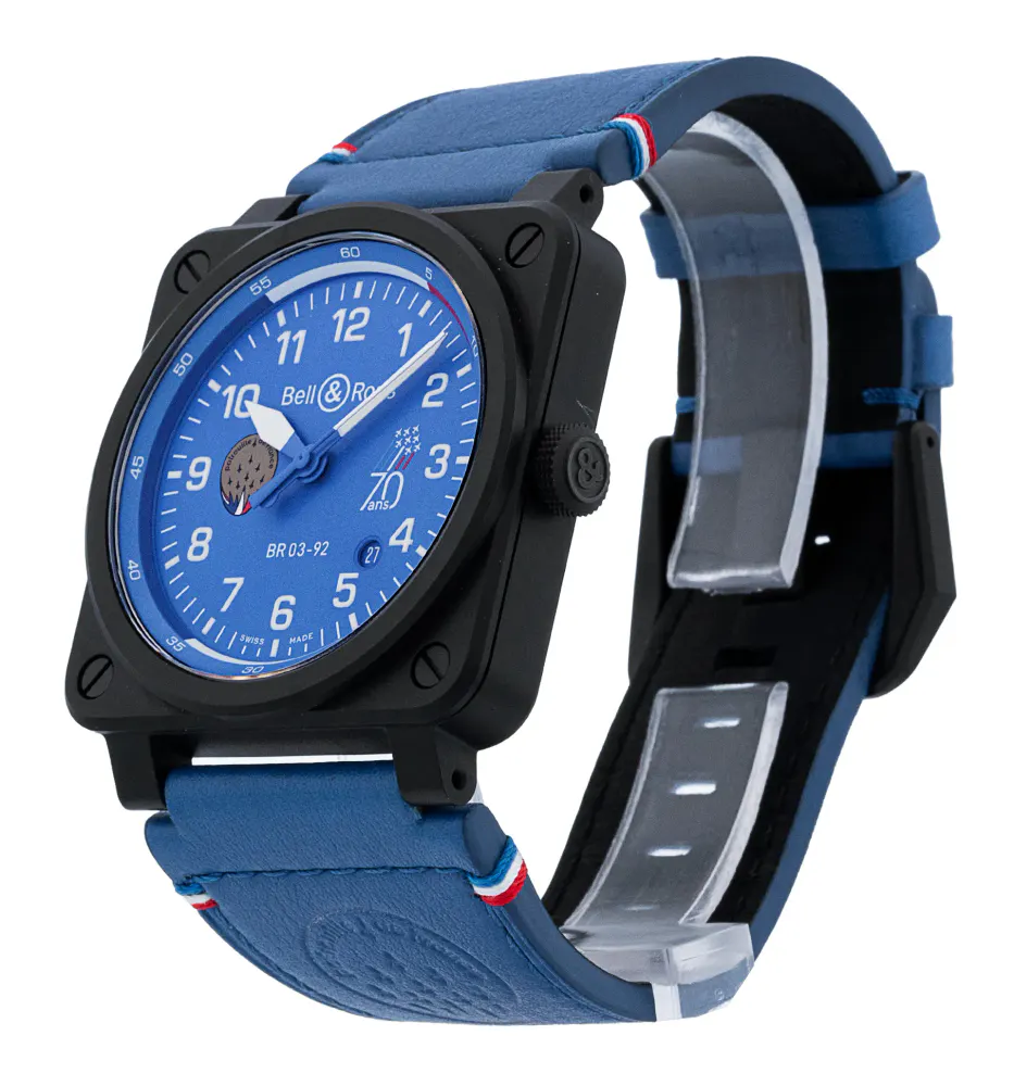Bell and Ross BR03-92 BR0392-PAF7-CE/SCA — 2023 — Excellent in Blue Arabic, additional product view 2