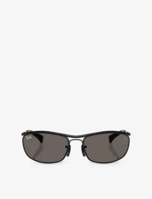 RAY-BAN RB3819M Scuderia Ferrari Oval-Frame Metal Sunglasses