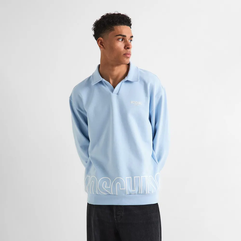 Moschino Men's Long Sleeve Polo Shirt detail 3