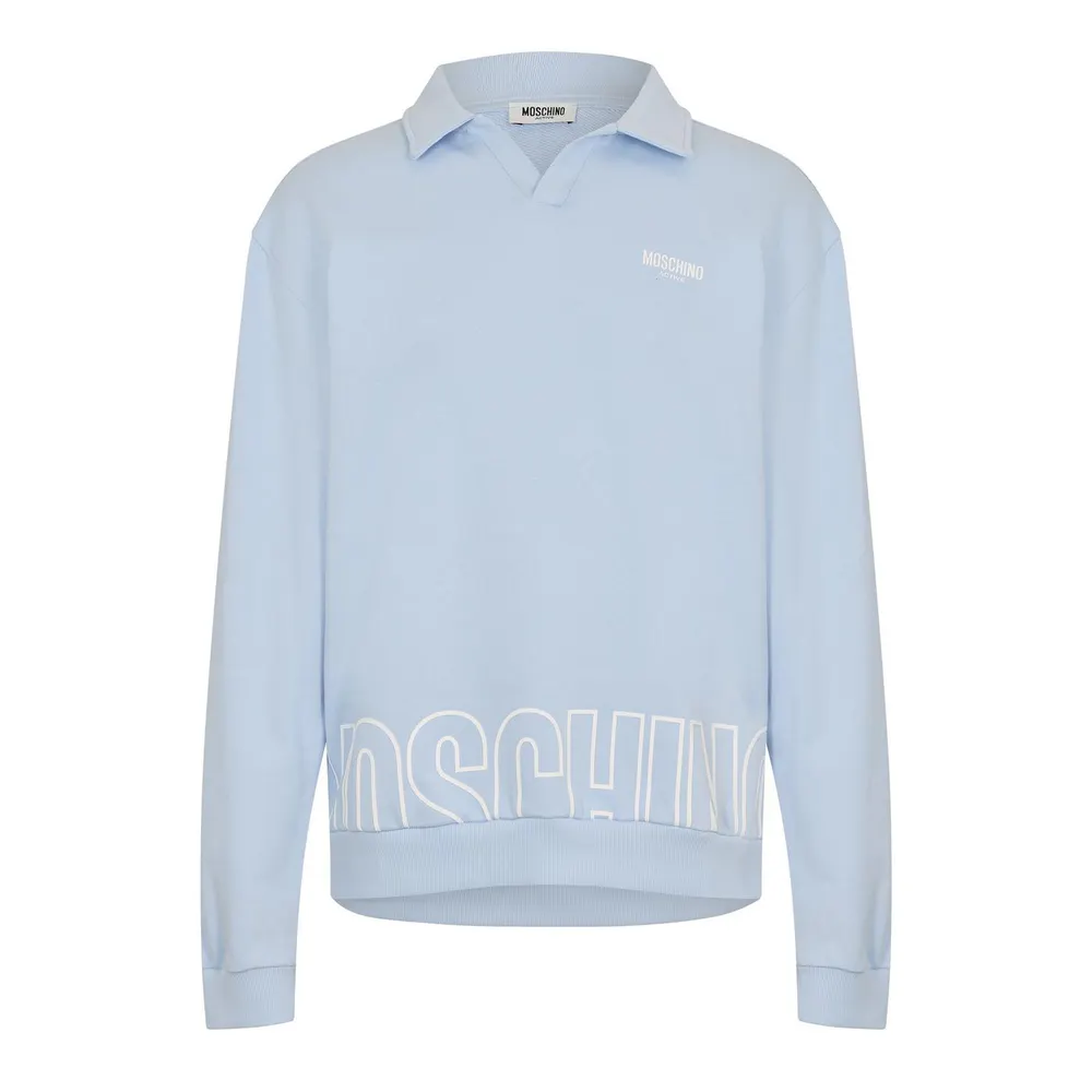 Moschino Men's Long Sleeve Polo Shirt