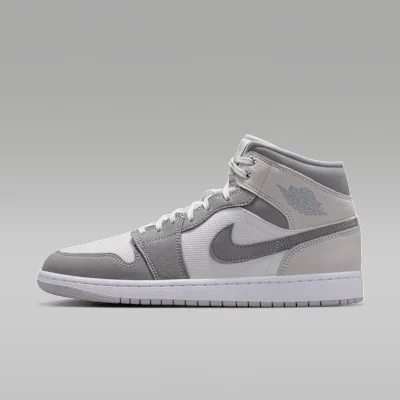 Jordan Air Jordan 1 Mid SE Men's Shoes - Summit White/Phantom/Sail/Light Smoke Grey in Summit White/Phantom/Sail/Light Smoke Grey – Nike men's and unisex