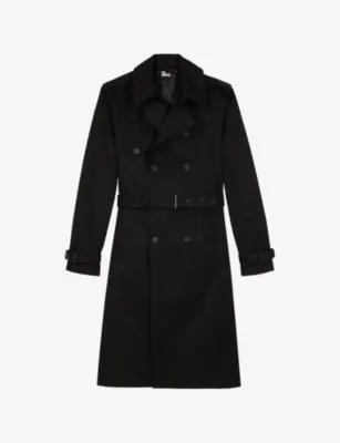 THE KOOPLES Double-Breasted Cotton Trench Coat