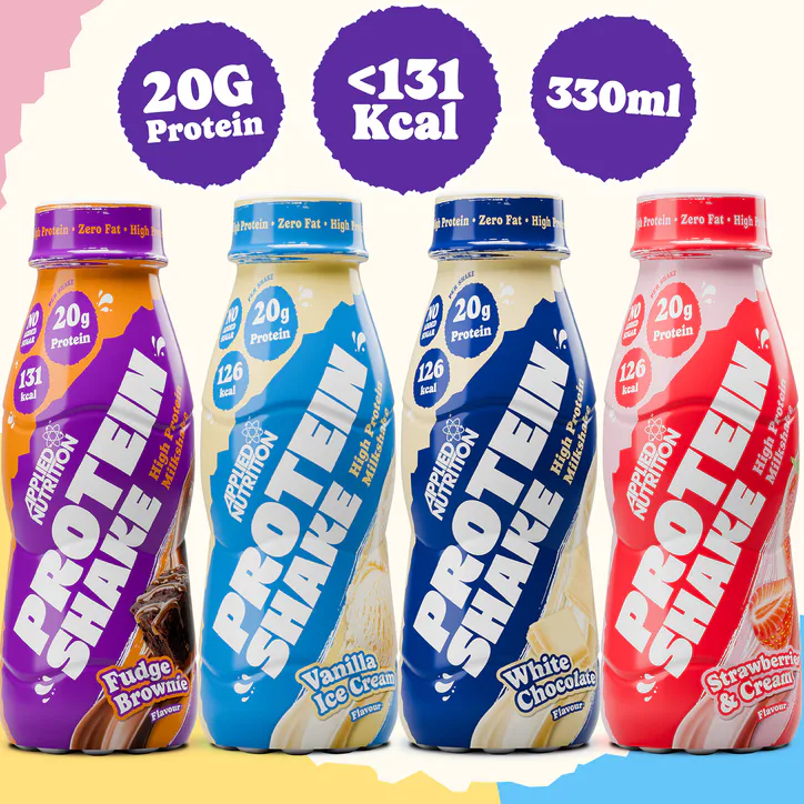 Applied Nutrition High Protein Shake - 20g Protein - Strawberries & Cream - 8 x 330ml detail 2