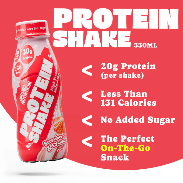 Applied Nutrition High Protein Shake - 20g Protein - Strawberries & Cream - 8 x 330ml detail 3