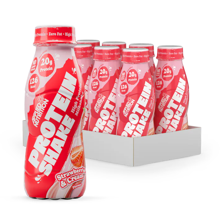 Applied Nutrition High Protein Shake - 20g Protein - Strawberries & Cream - 8 x 330ml