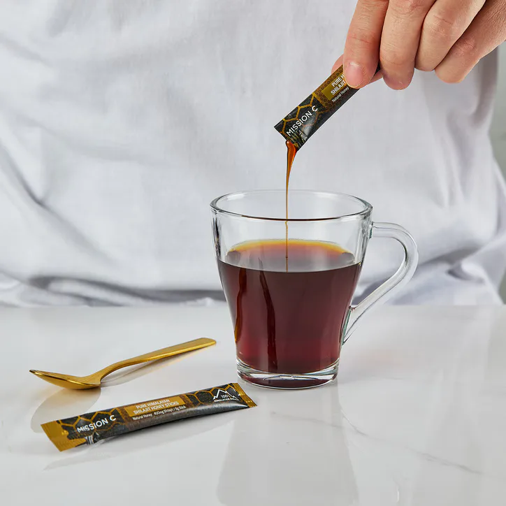MISSION C Pure Himalayan Shilajit Resin Honey Sticks with Natural Honey & Saffron - 30 Pack detail 3