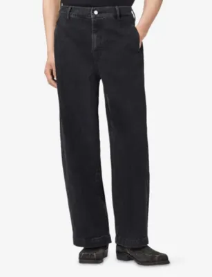 ALLSAINTS Raafi Barrel-Leg Stretch-Denim Jeans detail 3