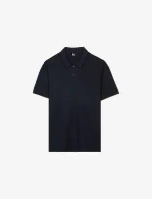THE KOOPLES Brand-Embroidered Honeycomb Stretch-Cotton Polo Shirt