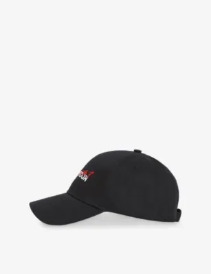 THE KOOPLES Logo Embroidery Cotton Baseball Cap in BLA01 – Mens | Hats | Caps