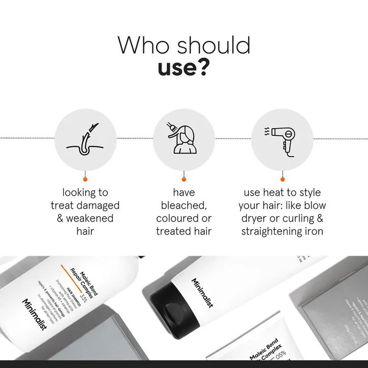 Minimalist Maleic Bond Repair Complex 3.5% Hair Shampoo 100ml detail 3