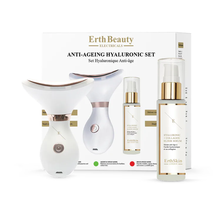 Erth Skin London Anti-Ageing hyaluronic Acid set ( Neck & Jawliner + HA Serum )