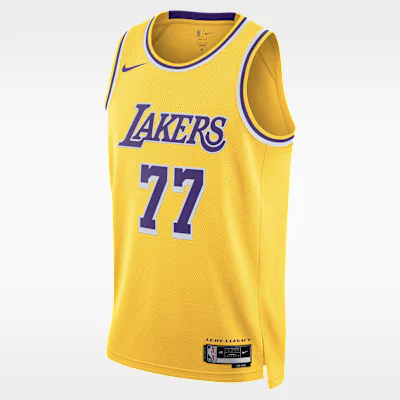 Nike Luka Dončić Los Angeles Lakers Icon Edition 2022/23 Nike Dri-FIT NBA Swingman Jersey - Amarillo