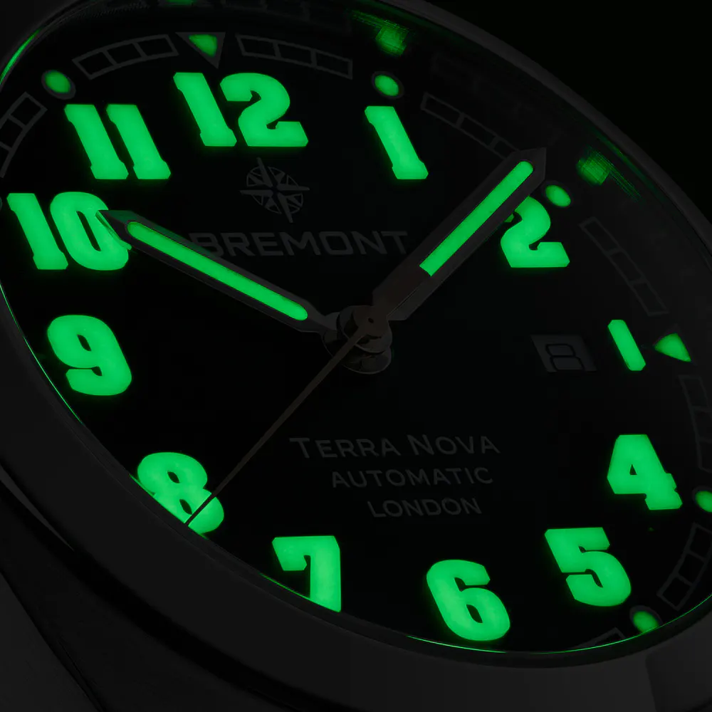 Bremont Terra Nova 40.5mm Date Mens Watch Black Stainless Steel in Black, additional product view 3