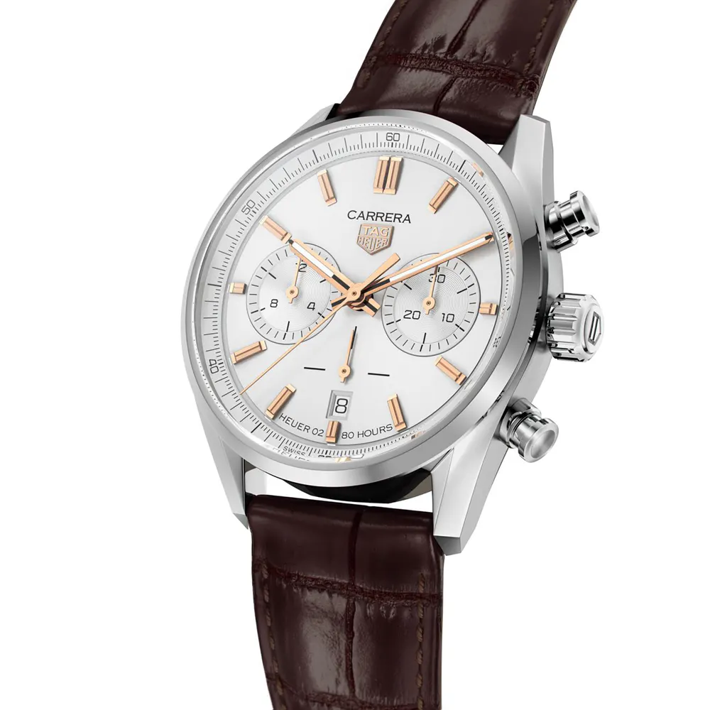 TAG Heuer Carrera Chronograph 02 42mm Mens Watch in Silver, additional product view 2