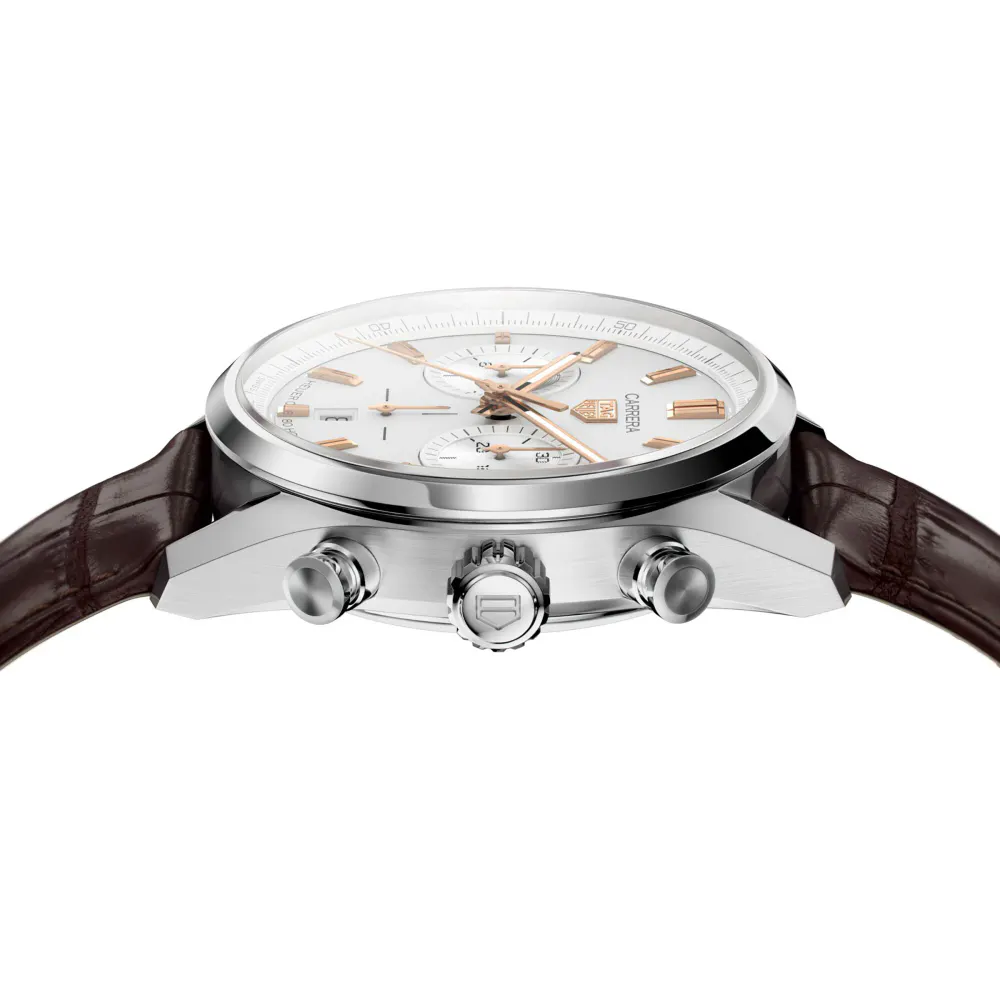 TAG Heuer Carrera Chronograph 02 42mm Mens Watch in Silver, additional product view 3