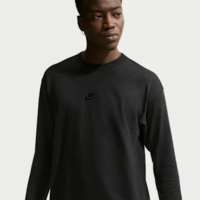 Nike Sportswear Premium Essentials Men's Long-Sleeve T-Shirt - Black