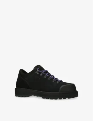 DIEMME Cornaro Gomma Low-Top Suede Boots - EUR 40 / 6 UK MEN in BLACK, additional product view 3