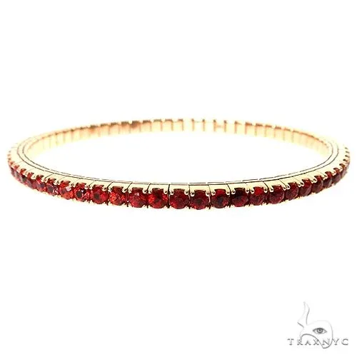 PIA - For Him GEMSTONES Fire Sapphire Stretch Bangle Bracelet 69888 in Rose – Bracelet