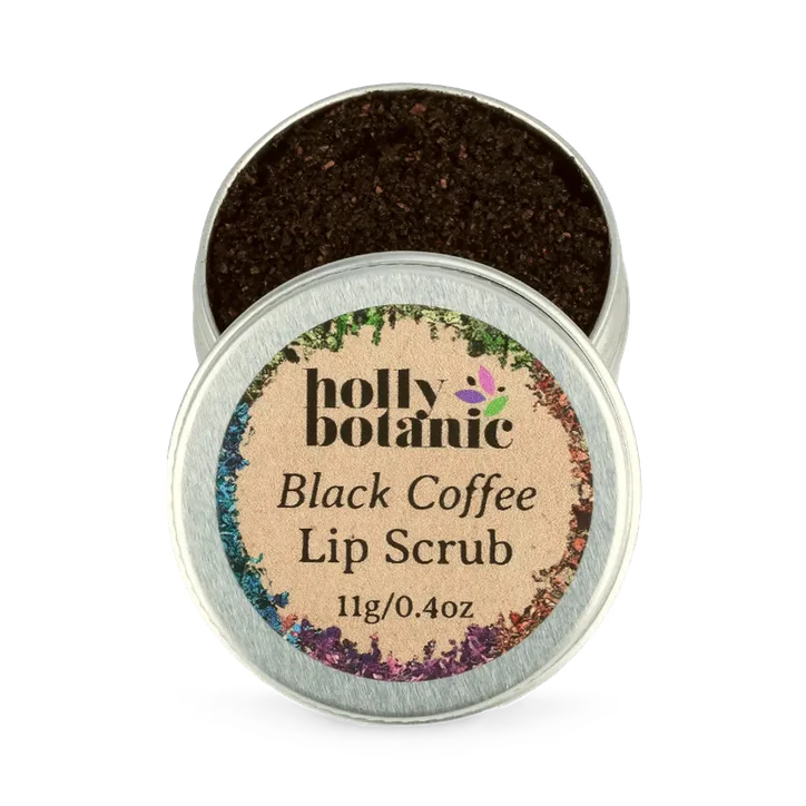 Holly Botanic Natural Lip Scrub | Black Coffee | 11g