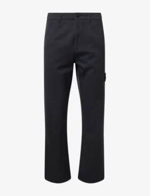 STONE ISLAND Ghost Wool And Cotton-Blend Trousers